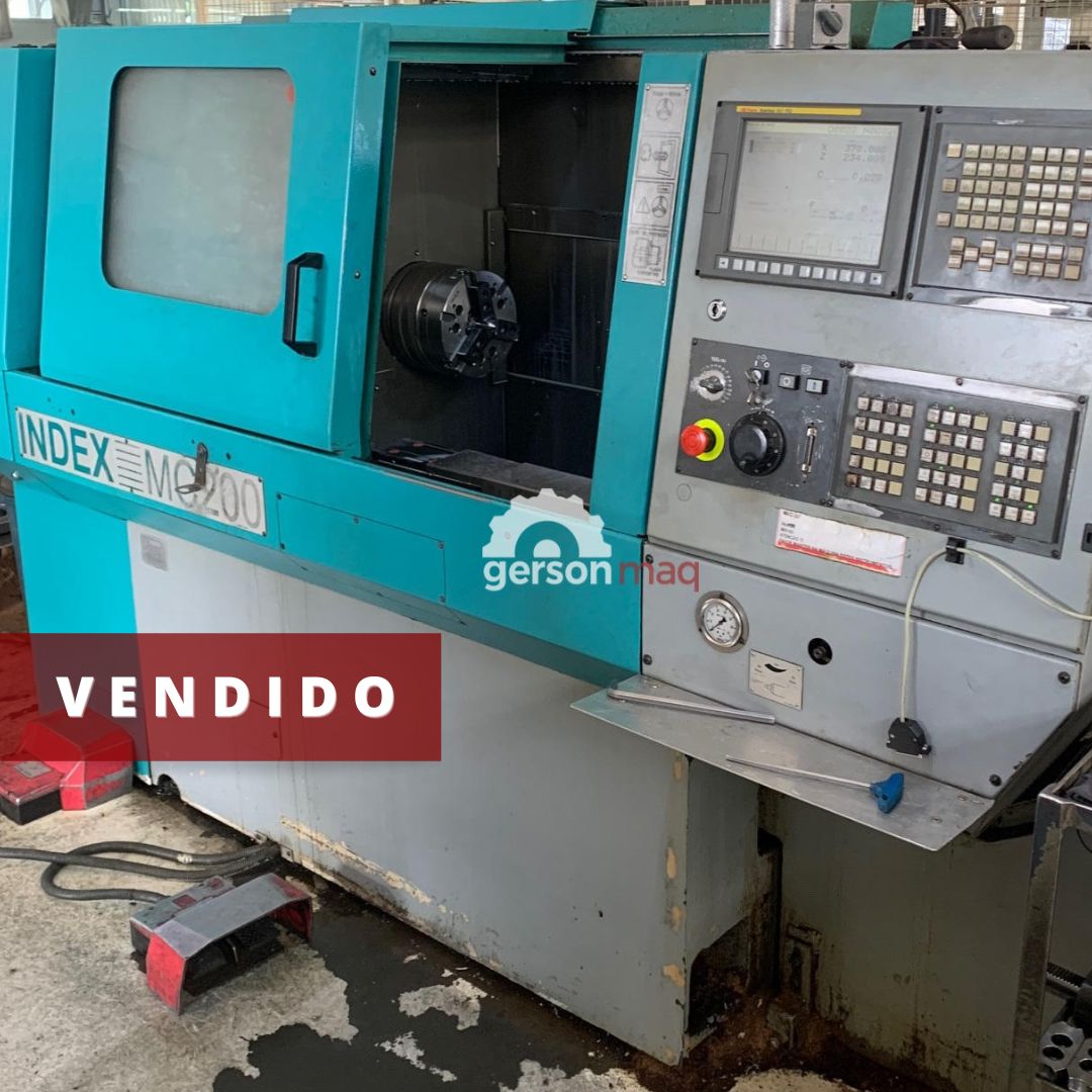 TORNO CNC INDEX MC200 ANO 2008 COM FERRAMENTA ACIONADA